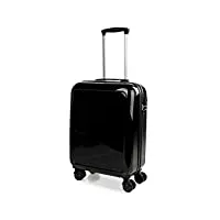 itaca - valise cabine - bagages cabine. petite valise rigide 4 roulettes soldes. bagage cabine avion - petite valise - valise 55x40x20 - bagage cabine résistant avec cadenas à combinaison 702650, noir