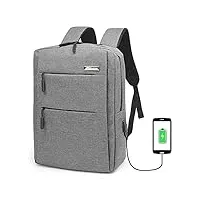 waytex 71051 urbain sac à dos ordinateur portable port de charge usb 15 pouces gris