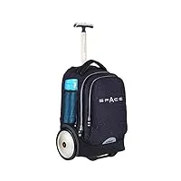 sac à roulettes pour ordinateur portable de 14", sac à livres, sac d'école avec roulettes, sac d'ordinateur à roulettes de 50,8 cm, bleu