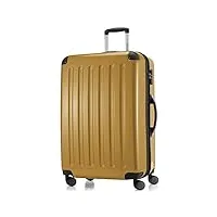hauptstadtkoffer - alex - bagage à main rigide, valise cabine, 4 roues doubles, 55 cm, 42 litres, or d'automne