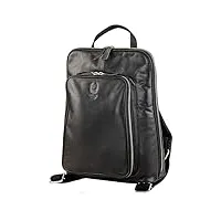 corno d´oro sac à dos en cuir de qualité supérieure pour femme avec plusieurs compartiments i fait à la main sac à dos en cuir pour ordinateur portable 14" i business sac à dos élégant noir