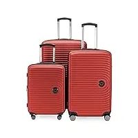 hauptstadtkoffer mitte - bagage à main 55x40x23, tsa, 4 roulettes, valise de voyage, valise rigide, valise à roulettes, valise bagage à main, valise bagage cabine, rouge