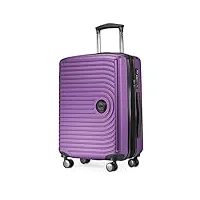 hauptstadtkoffer mitte - bagage à main 55x40x23, tsa, 4 roulettes, valise de voyage, valise rigide, valise à roulettes, valise bagage à main, valise bagage cabine, aubergine