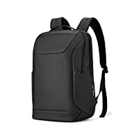 sac à dos avec usb, sac à dos d'ordinateur portable antivol de 15,6 pouces, sac à dos d'affaires avec ordinateur portable, activité scolaire quotidienne, nylon hydrofuge - （noir）