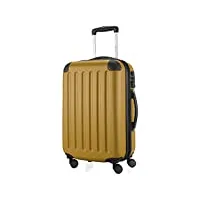 hauptstadtkoffer - spree - bagage à main rigide, valise cabine extensible, 4 roues doubles, tsa, 55 cm, 42 litres, or d'automne