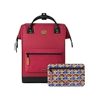 cabaia - modèle shanghai berlin - sac à dos avec 2 poches - déperlant et garantie à vie - elegant pour homme et femme - ecole, voyage et affaires - certifié vegan