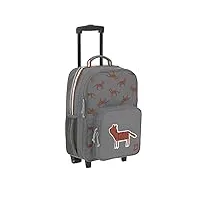 lässig valise trolley pour enfants avec sangles et roulettes 18,3 litres, 46 cm, 3 ans/kids trolley safari tiger