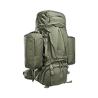 tasmanian tiger tt mil ops pack 80 + 24 sac à dos militaire pour homme compatible molle avec poches latérales amovibles 104 litres pour l'extérieur, bushcraft, olive