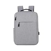 bjh antivol sac d'ordinateur portable avec usb charging port pour affaires/université/femmes/hommes laptop backpack, gris