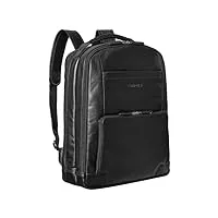 stilord 'harlow' sac à dos homme ordinateur cuir xl business laptop backpack grand sac à dos travail avec de nombreux compartiments vintage cuir véritable, couleur:noir