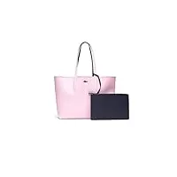 lacoste sac cabas anna femme, rose, taille unique