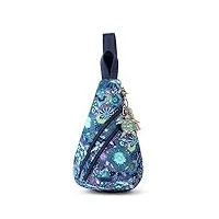 sakroots femme sac à dos à bandoulière on the go nylon sergé écologique, paysage marin bleu roi, taille unique