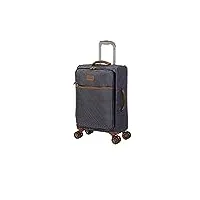 it luggage beach stripes valise à roulettes souples à 8 roues 55,9 cm, noir/gris, 55,9 cm (22"), beach stripes valise à roulettes souples à 8 roues 55,9 cm