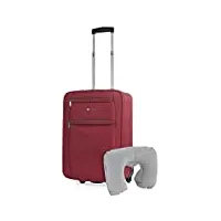 itaca - valise cabine avion - bagages cabine résistant - petite valise semi rigide - bagage cabine - valise ultra légère - bagage cabine en matériau eva t71950b, rouge