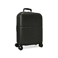 pepe jeans highlight valise de cabine noire 40 x 55 x 20 cm rigide abs fermeture tsa intégrée 37 l 3,22 kg 4 roues doubles bagage à main