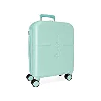 pepe jeans highlight valise de cabine turquoise 40 x 55 x 20 cm rigide abs fermeture tsa intégrée 37 l 2,74 kg 4 roulettes doubles extensibles bagage à main