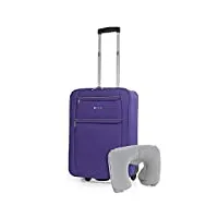 itaca - valise cabine avion - bagages cabine résistant - petite valise semi rigide - bagage cabine - valise ultra légère - bagage cabine en matériau eva t71950b, violet