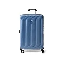 travelpro maxlite air bagage à main extensible rigide, 8 roues, valise légère à coque rigide en polycarbonate, ensign bleu, carreaux moyen 64 cm