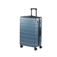 jaslen - valise grande taille. grande valise rigide 4 roulettes - valise grande taille xxl ultra légère - valise de voyage. combinaison verrouillage 171370, argenté