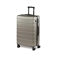 jaslen - valise grande taille. grande valise rigide 4 roulettes - valise grande taille xxl ultra légère - valise de voyage. combinaison verrouillage 171370, champagne