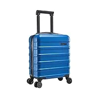 cabin max anode 30 l 45x36x20cm valise de bagage à main légère et rigide à 4 roues, adapté pour easyjet sous le siège (aegean blue 45 x 36 x 20 cm)