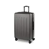 skpat - valise grande taille. grande valise rigide 4 roulettes - valise grande taille xxl ultra légère - valise de voyage. combinaison verrouillage 175170, anthracite