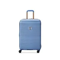 delsey paris - freestyle - valise rigide - 66 x 44 x 28 cm - 70 l - m - bleu ciel