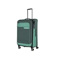 grande valise de voyage travelite durable, 4 roues, viia, chariot à bagages souple en matériau recyclé, serrure tsa, 77 cm, 91 à 103 litres