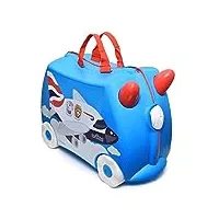 trunki valise à roulettes pour enfants et bagages à main pour enfants : valise à roulettes amelia amelia l'avion (bleu)