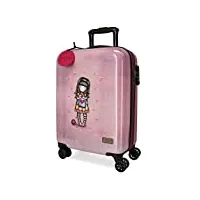 santoro gorjuss for my love valise de cabine violet 37 x 55 x 20 cm rigide abs fermeture tsa 33 l 2,86 kg 4 roues doubles bagage à main, violet, valise cabine