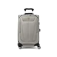 travelpro maxlite 5-softside valise extensible à roulettes pivotantes, champagne, carry-on 21-inch, cabine 21"