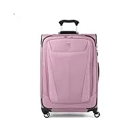 travelpro maxlite 5 softside extensible bagage en soute avec 4 roulettes, valise légère, homme et femme, orchidée rose violet, carreaux moyen 64 cm