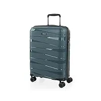 jaslen - valise cabine avion - bagages cabine - petite valise rigide 4 roulettes - valise ultra légère avec cadenas à combinaison - bagage cabine résistant 161350, bleu métallique