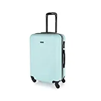 itaca - valise moyenne, valises rigides, valise rigide, valise semaine pour tout voyage, valise soute de luxe 71160, vert menthe