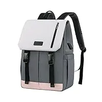 lovevook sac a dos femme sac à dos pour ordinateur portable 15.6 pouces avec port de charge usb & pc compartiment sac à dos imperméable pour collège voyage loisir affaires sport
