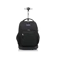 sac à dos à roulettes trolley sac à dos de voyage, sac à roulettes grande capacité pour étudiant, valise de transport d'affaires de bureau mobile exécutif de voyage (color : black, size : 32 * 21 *