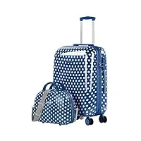 itaca - set valise rigide, lot de valises soute avion 4 roulettes - sets de bagages, valise à roulette en soldes pour voyages. lot valise: ensemble pour voyages élégants 702460b, bleu