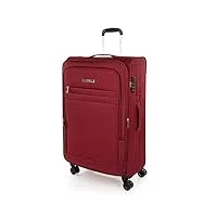 jaslen - grande valise tissu roulette - valise grande taille xxl résistante en matériau eva - valise souple ultra légère 4 roulettes avec verrouillage tsa/cadenas à combinaison, grenade