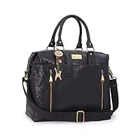 catwalk collection handbags - cuir vintage - sac de voyage/sport/duffel/bagages cabine - femme - vienna- noir