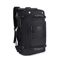 opoalo sac à dos de voyage pour homme, 40 l, extensible, grand sac à dos pour ordinateur portable de 17", résistant à l'eau, blacka, classique