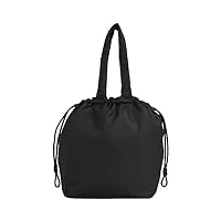 calvin klein femme cabas sac moyen, noir (ck black), taille unique