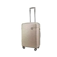 metzelder classic r2.0 valise cabine rigide tendance chic garantie 1 an (champagne, m moyenne soute 69/86l - 67x43x28 4kg)