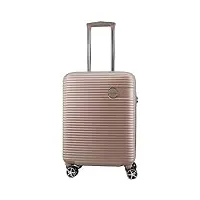 metzelder classic r2.0 valise cabine rigide tendance chic garantie 1 an (champagne, s cabine 55x20x38cm, 38l, 2,9kg)