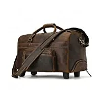 tatsen trolley case sac de voyage rétro valise grande capacité voyage d'affaires messenger bag sac à main (color : b, size : 24 * 46cm)