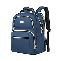 ltinveck sac à dos de voyage pour ordinateur portable de 15,6 pouces avec port de charge usb, bleu, 15.6 inch, décontracté