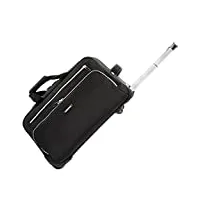 aditam zhangqiang valise cabine légère 2 roues bagage à main valise souple trolley sac de voyage (color : black, size : 29 * 28 * 51cm) double the comfort