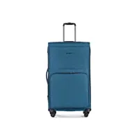 stratic bendigo light+ valise souple valise à roulettes avec serrure à valise tsa 4 roulettes extensible, pétrole, 55 cm, s