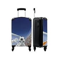 noboringsuitcases.com® valise garcon enfant cadeau roulette valise cabine sac voyage foot - cible - football - 55x35x20cm
