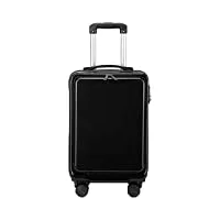 olotu bagages de cabine en aluminium couvercle à ouverture latérale ouverture avant trolley case 20 pouces hardside bagages universal wheel suitcase