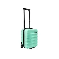 cabin max anode 40x30x20cm valise à main légère avec coque rigide, 2 roues, bagages à main, (vert menthe, 40 x 30 x 20cm)